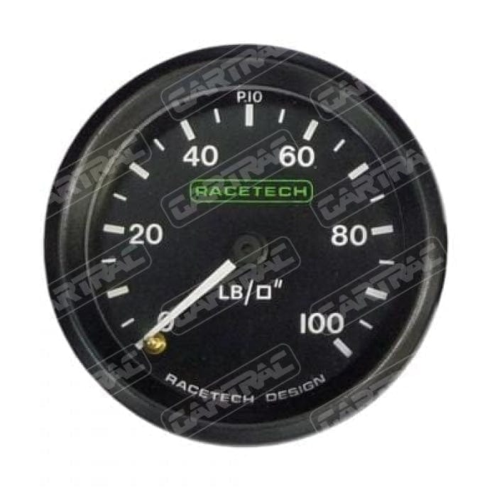Racetech Oil Pressure Gauge 0100 PSI Gartrac