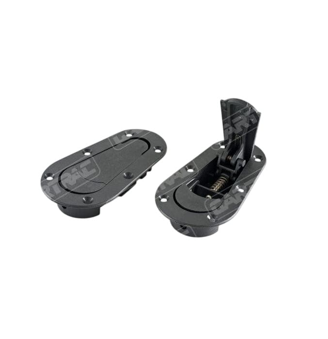 Aerocatch Aerocatch T120-2000 Black Flush Non-Locking Top Surface Mount Bonnet Kit