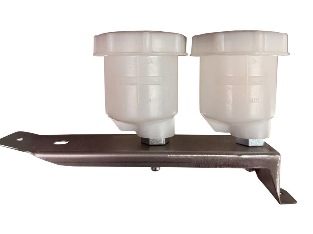 Gartrac Escort Mk2 Brake Reservoir Bracket with 2 Genuine Girling Reservoirs