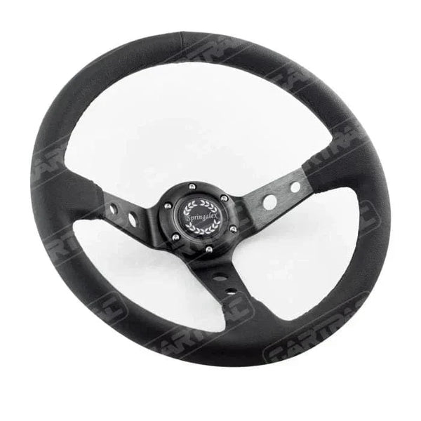Springalex Steering Wheel Springalex AVO Deep Dish Classic Rally Steering Wheel - Leather