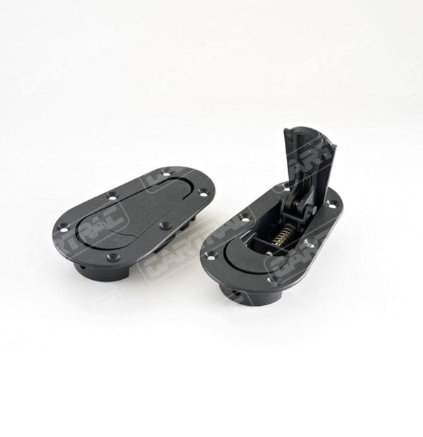 Aerocatch Aerocatch AC120-2000 Black Flush Non-Locking Top Surface Mount Bonnet Kit