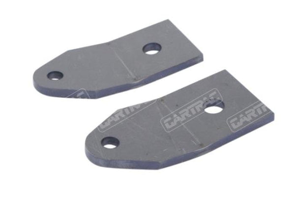 Gartrac Escort Mk1 & Mk2 Sumpguard Rear Brace Chassis Mounting Brackets - Pair