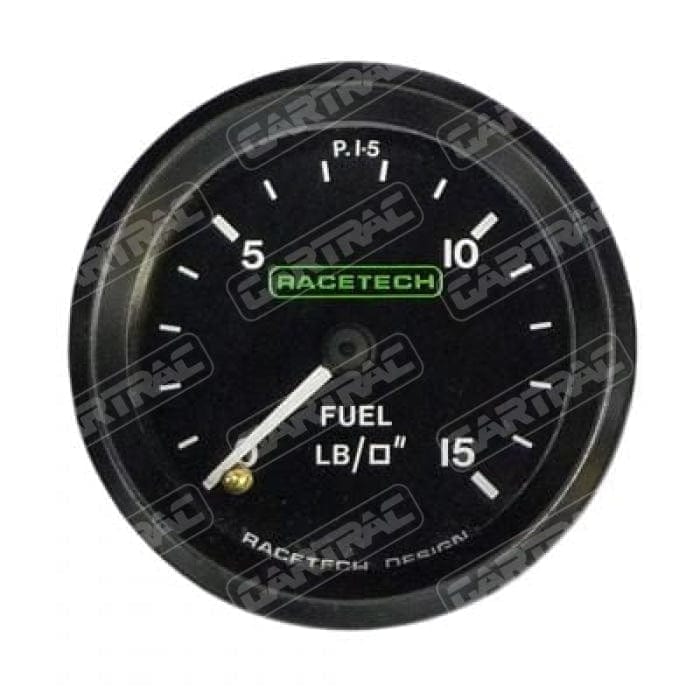 Racetech Racetech Fuel Pressure Gauge 0-15 PSI