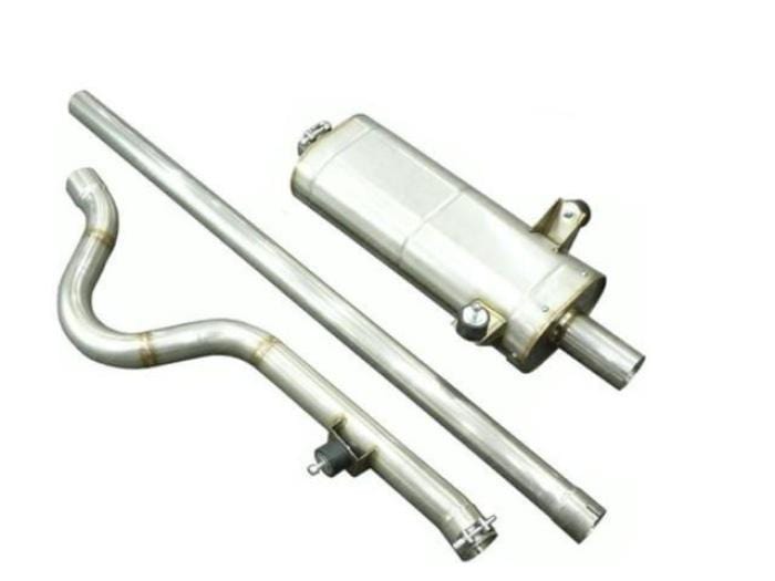 Simpson Race Exhausts Simpson Stainless Steel Single Box Exhaust System 2.25" Bore: Ford Pinto for Escort Mk1 & Mk2