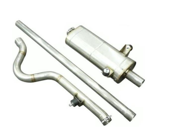 Simpson Race Exhausts Simpson Stainless Steel Single Box Exhaust System 2.5" Bore: Ford Pinto for Escort Mk1/Mk2