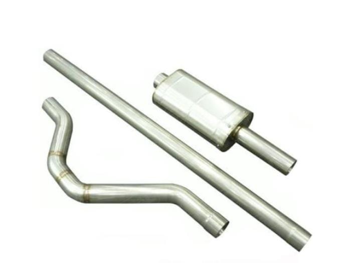 Simpson Race Exhausts Simpson Stainless Steel Single Box Exhaust System (Universal Type) 3" Bore: Escort Mk1 & Mk2
